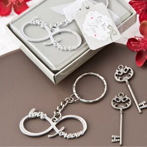 Silver Infinity Love Keychain
